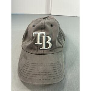 Tampa Bay Rays TB Hat Gray 47 Brand Clean Up Cap XL